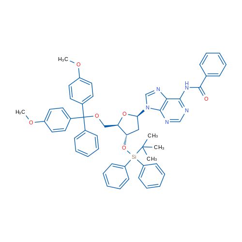 N-Benzoyl-5'-O-[bis(4-methoxyphenyl)phenylmethyl]-2'-deoxy-3'-O-[(1,1-dimethylethyl)diphenylsilyl]Adenosine