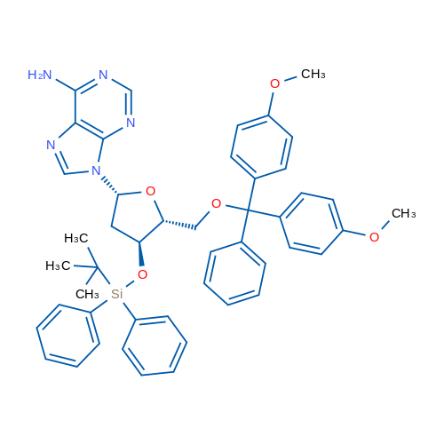 5'-O-[Bis(4-methoxyphenyl)phenylmethyl]-2'-deoxy-3'-O-[(1,1-dimethylethyl)diphenylsilyl]Adenosine