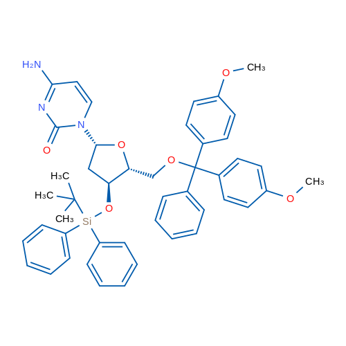 5'-O-[Bis(4-methoxyphenyl)phenylmethyl]-2'-deoxy-3'-O-[(1,1-dimethylethyl)diphenylsilyl]Cytidine