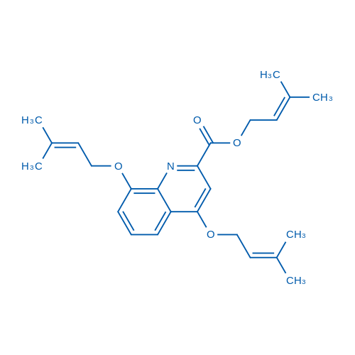3-Methylbut-2-en-1-yl 4,8-bis((3-methylbut-2-en-1-yl)oxy)quinoline-2-carboxylate