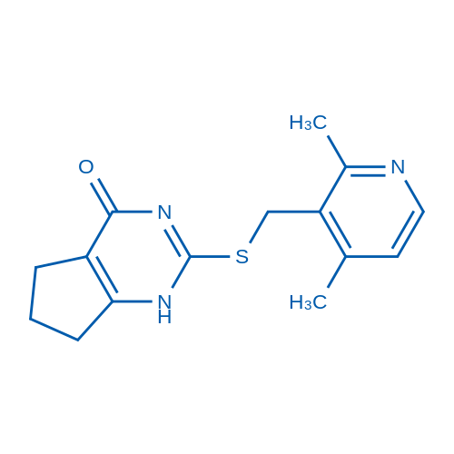 2-(((2,4-Dimethylpyridin-3-yl)methyl)thio)-1,5,6,7-tetrahydro-4H-cyclopenta[d]pyrimidin-4-one