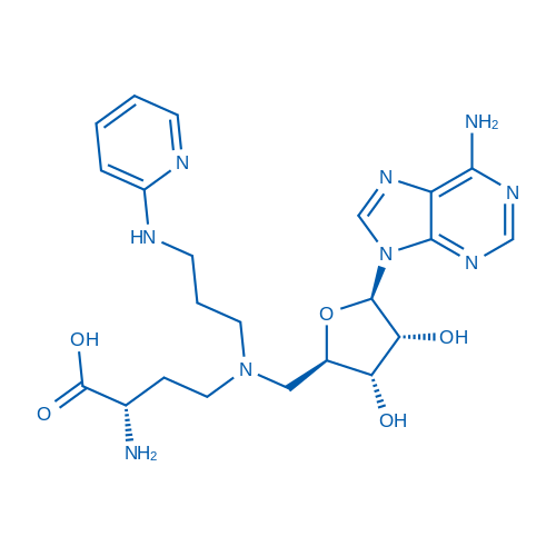 (S)-2-Amino-4-((((2R,3S,4R,5R)-5-(6-amino-9H-purin-9-yl)-3,4-dihydroxytetrahydrofuran-2-yl)methyl)(3-(pyridin-2-ylamino)propyl)amino)butanoic acid