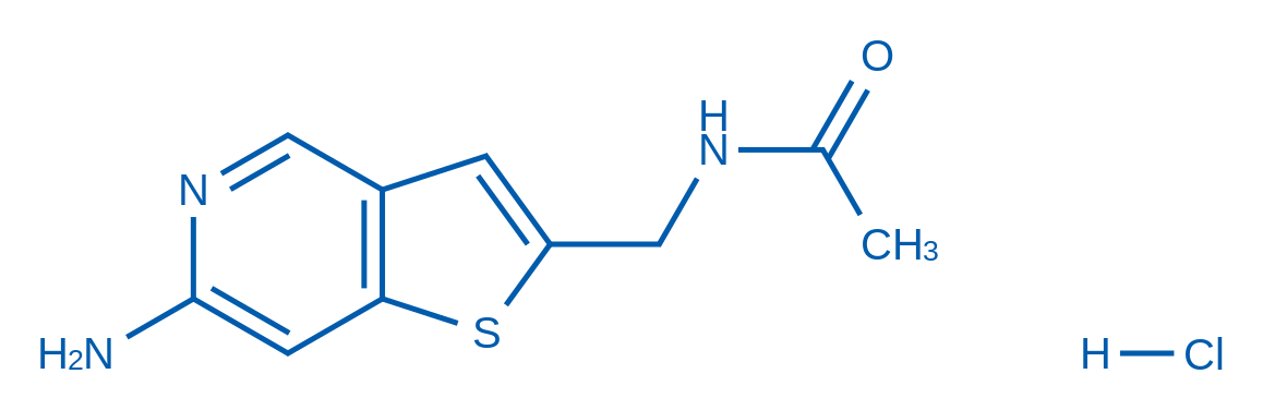 N-((6-Aminothieno[3,2-c]pyridin-2-yl)methyl)acetamide hydrochloride