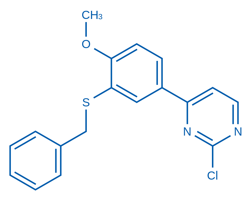 4-(3-(Benzylthio)-4-methoxyphenyl)-2-chloropyrimidine
