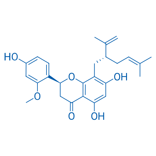 (S)-5,7-Dihydroxy-2-(4-hydroxy-2-methoxyphenyl)-8-((R)-5-methyl-2-(prop-1-en-2-yl)hex-4-en-1-yl)chroman-4-one