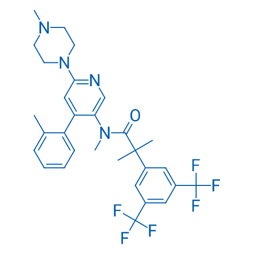 2-(3,5-Bis(trifluoromethyl)phenyl)-N,2-dimethyl-N-(6-(4-methylpiperazin-1-yl)-4-(o-tolyl)pyridin-3-yl)propanamide