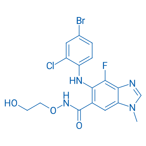 5-((4-Bromo-2-chlorophenyl)amino)-4-fluoro-N-(2-hydroxyethoxy)-1-methyl-1H-benzo[d]imidazole-6-carboxamide