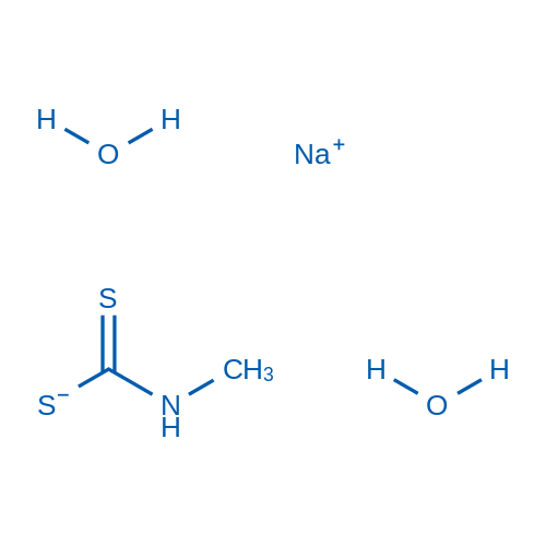 Sodium methylcarbamodithioate dihydrate