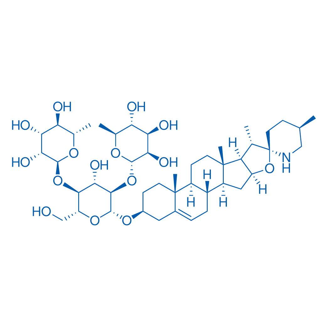 (2S,2'S,3R,3'R,4R,4'R,5R,5'R,6S,6'S)-6,6'-(((2R,3S,4S,5R,6R)-4-Hydroxy-2-(hydroxymethyl)-6-(((2'R,4S,5'R,6aR,6bS,8aS,8bR,9S,11aS,12aS,12bS)-5',6a,8a,9-tetramethyl-1,3,4,5,6,6a,6b,7,8,8a,8b,9,11a,12,12a,12b-hexadecahydrospiro[naphtho[2',1':4,5]indeno[2,1-b]furan-10,2'-piperidin]-4-yl)oxy)tetrahydro-2H-pyran-3,5-diyl)bis(oxy))bis(2-methyltetrahydro-2H-pyran-3,4,5-triol)