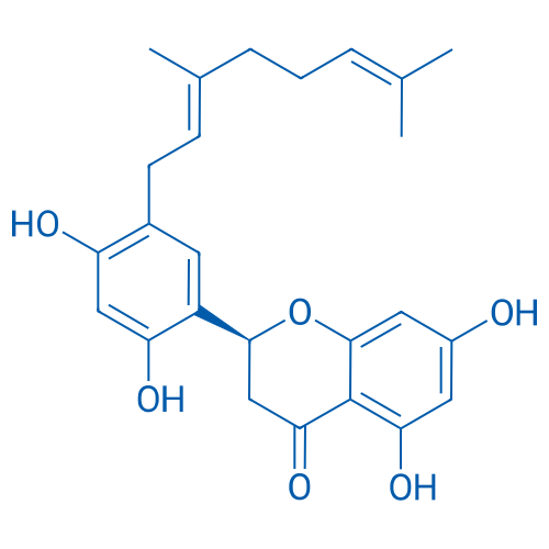 (S,E)-2-(5-(3,7-Dimethylocta-2,6-dien-1-yl)-2,4-dihydroxyphenyl)-5,7-dihydroxychroman-4-one