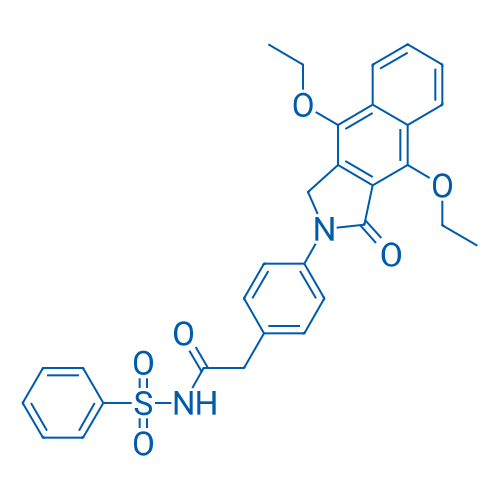 2-(4-(4,9-Diethoxy-1-oxo-1H-benzo[f]isoindol-2(3H)-yl)phenyl)-N-(phenylsulfonyl)acetamide