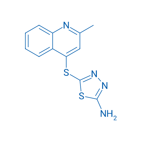 5-((2-Methylquinolin-4-yl)thio)-1,3,4-thiadiazol-2-amine
