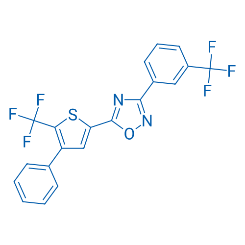 5-(4-Phenyl-5-(trifluoromethyl)thiophen-2-yl)-3-(3-(trifluoromethyl)phenyl)-1,2,4-oxadiazole