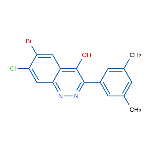 6-Bromo-7-chloro-3-(3,5-dimethylphenyl)cinnolin-4-ol