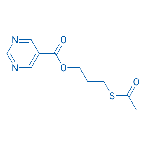 3-(Acetylthio)propyl pyrimidine-5-carboxylate