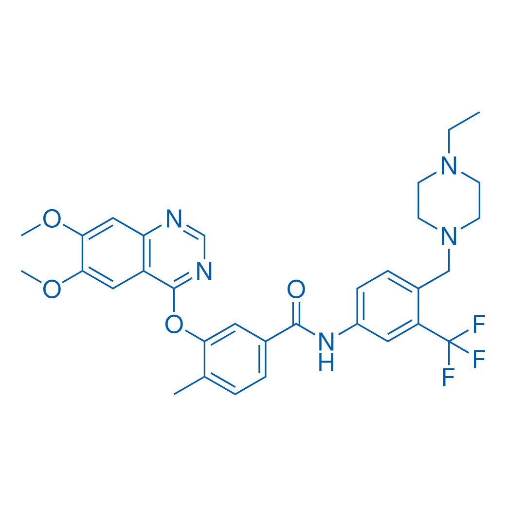 3-((6,7-Dimethoxyquinazolin-4-yl)oxy)-N-(4-((4-ethylpiperazin-1-yl)methyl)-3-(trifluoromethyl)phenyl)-4-methylbenzamide