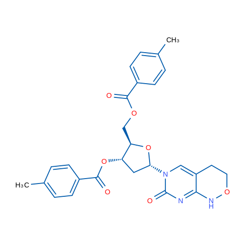 ((2R,3S,5S)-3-((4-Methylbenzoyl)oxy)-5-(7-oxo-3,4-dihydro-1H-pyrimido[4,5-c][1,2]oxazin-6(7H)-yl)tetrahydrofuran-2-yl)methyl 4-methylbenzoate