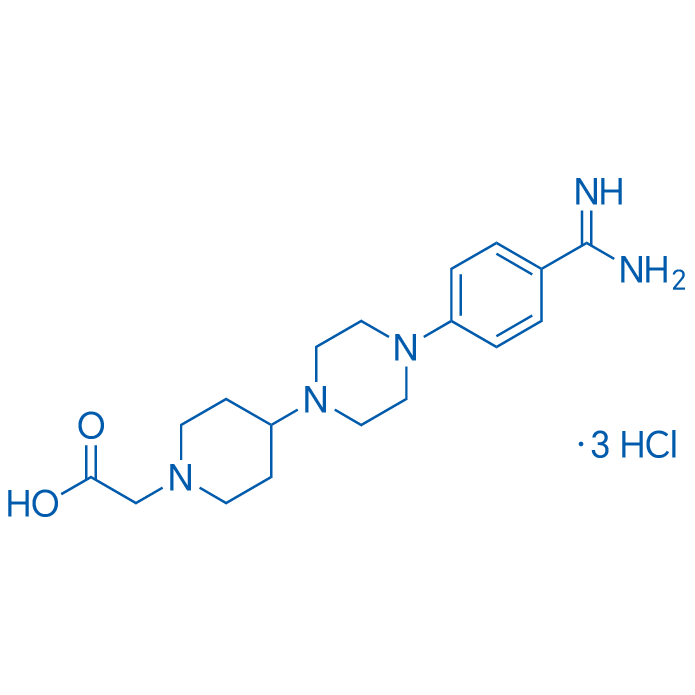 2-(4-(4-(4-Carbamimidoylphenyl)piperazin-1-yl)piperidin-1-yl)acetic acid trihydrochloride