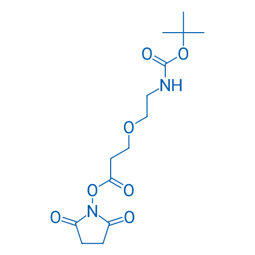 2,5-Dioxopyrrolidin-1-yl 3-(2-((tert-butoxycarbonyl)amino)ethoxy)propanoate