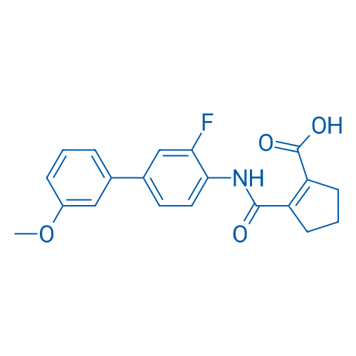2-((3-Fluoro-3'-methoxy-[1,1'-biphenyl]-4-yl)carbamoyl)cyclopent-1-enecarboxylic acid