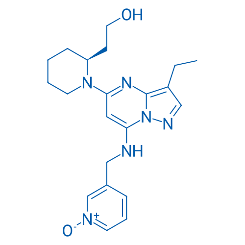 (S)-3-(((3-Ethyl-5-(2-(2-hydroxyethyl)piperidin-1-yl)pyrazolo[1,5-a]pyrimidin-7-yl)amino)methyl)pyridine 1-oxide