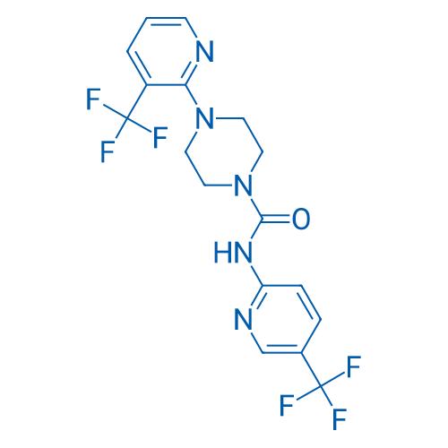 4-(3-(Trifluoromethyl)pyridin-2-yl)-N-(5-(trifluoromethyl)pyridin-2-yl)piperazine-1-carboxamide
