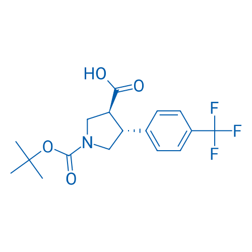 rel-(3S,4R)-1-(tert-Butoxycarbonyl)-4-(4-(trifluoromethyl)phenyl)pyrrolidine-3-carboxylic acid