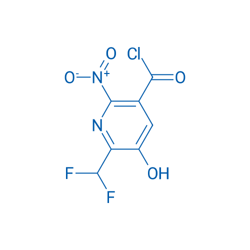 2-(Difluoromethyl)-3-hydroxy-6-nitropyridine-5-carbonyl chloride