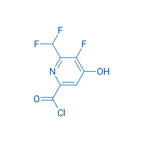 2-(Difluoromethyl)-3-fluoro-4-hydroxypyridine-6-carbonyl chloride