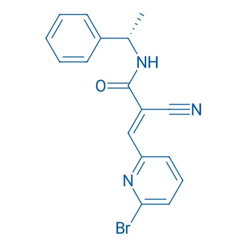 (S,E)-3-(6-Bromopyridin-2-yl)-2-cyano-N-(1-phenylethyl)acrylamide