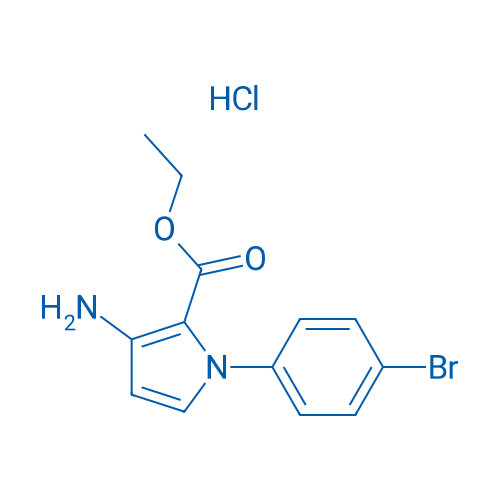 Ethyl 3-amino-1-(4-bromophenyl)-1H-pyrrole-2-carboxylate hydrochloride