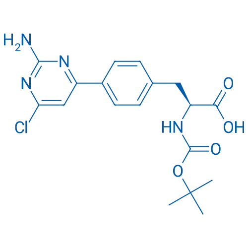 (S)-3-(4-(2-Amino-6-chloropyrimidin-4-yl)phenyl)-2-((tert-butoxycarbonyl)amino)propanoic acid