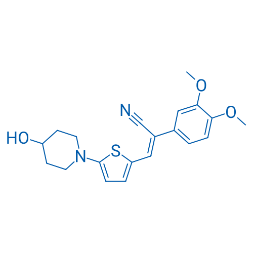 (Z)-2-(3,4-Dimethoxyphenyl)-3-(5-(4-hydroxypiperidin-1-yl)thiophen-2-yl)acrylonitrile