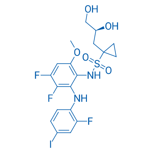 (S)-N-(3,4-Difluoro-2-((2-fluoro-4-iodophenyl)amino)-6-methoxyphenyl)-1-(2,3-dihydroxypropyl)cyclopropane-1-sulfonamide