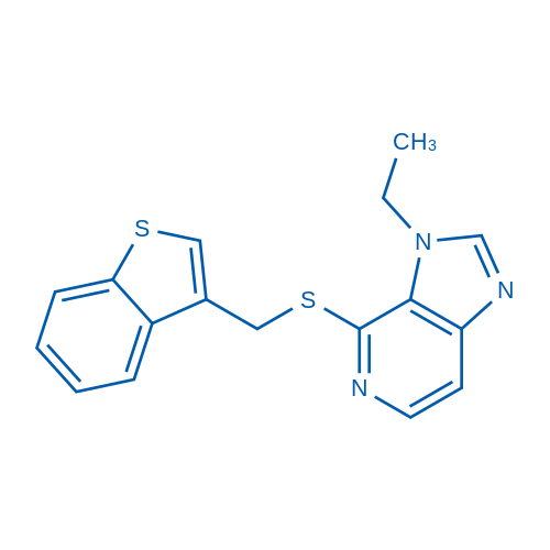 4-((Benzo[b]thiophen-3-ylmethyl)thio)-3-ethyl-3H-imidazo[4,5-c]pyridine
