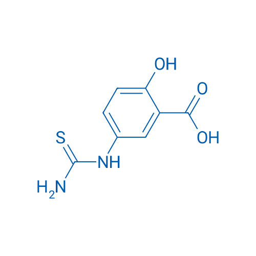 2-Hydroxy-5-thioureidobenzoic acid