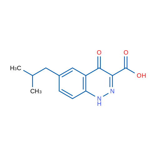6-Isobutyl-4-oxo-1,4-dihydrocinnoline-3-carboxylic acid