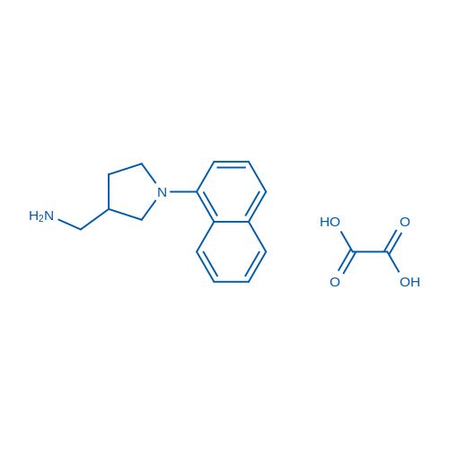 (1-(Naphthalen-1-yl)pyrrolidin-3-yl)methanamine oxalate