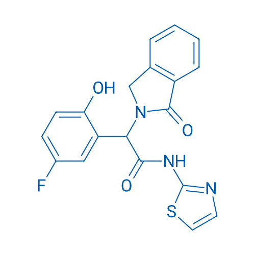 2-(5-Fluoro-2-hydroxyphenyl)-2-(1-oxoisoindolin-2-yl)-N-(thiazol-2-yl)acetamide