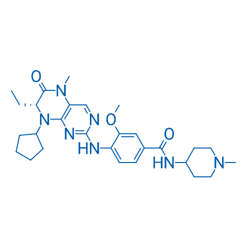 (R)-4-((8-Cyclopentyl-7-ethyl-5-methyl-6-oxo-5,6,7,8-tetrahydropteridin-2-yl)amino)-3-methoxy-N-(1-methylpiperidin-4-yl)benzamide
