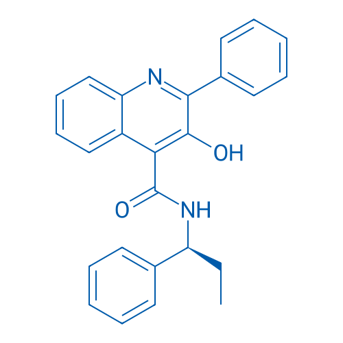 (S)-3-Hydroxy-2-phenyl-N-(1-phenylpropyl)quinoline-4-carboxamide