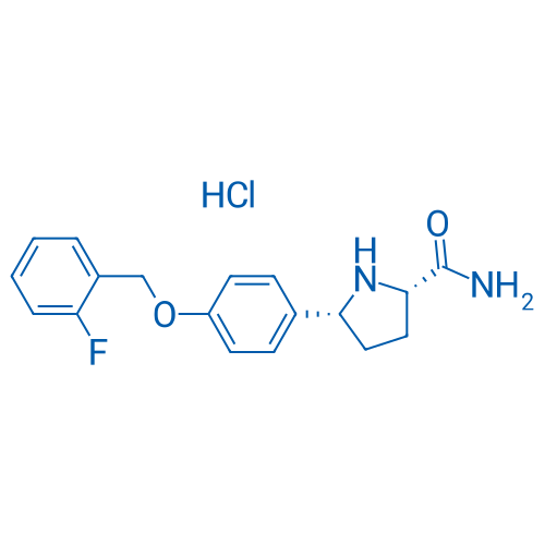 (2S,5R)-5-(4-((2-Fluorobenzyl)oxy)phenyl)pyrrolidine-2-carboxamide hydrochloride