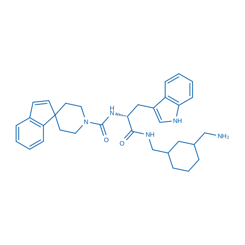 N-((2R)-1-(((3-(Aminomethyl)cyclohexyl)methyl)amino)-3-(1H-indol-3-yl)-1-oxopropan-2-yl)spiro[indene-1,4'-piperidine]-1'-carboxamide
