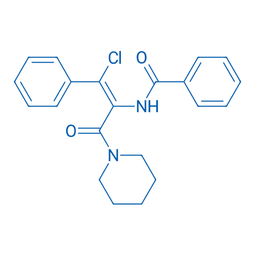 (Z)-N-(1-Chloro-3-oxo-1-phenyl-3-(piperidin-1-yl)prop-1-en-2-yl)benzamide
