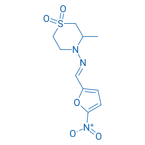 3-Methyl-4-(((5-nitrofuran-2-yl)methylene)amino)thiomorpholine 1,1-dioxide
