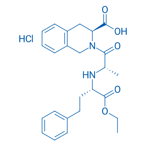 (S)-2-(((S)-1-Ethoxy-1-oxo-4-phenylbutan-2-yl)-L-alanyl)-1,2,3,4-tetrahydroisoquinoline-3-carboxylic acid hydrochloride