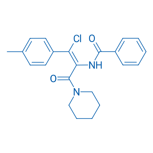 (Z)-N-(1-Chloro-3-oxo-3-(piperidin-1-yl)-1-(p-tolyl)prop-1-en-2-yl)benzamide