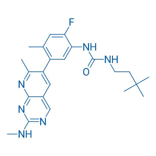 1-(3,3-Dimethylbutyl)-3-(2-fluoro-4-methyl-5-(7-methyl-2-(methylamino)pyrido[2,3-d]pyrimidin-6-yl)phenyl)urea