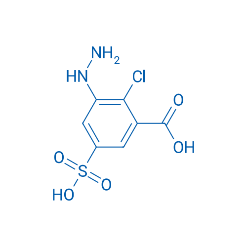 2-Chloro-3-hydrazinyl-5-sulfobenzoic acid