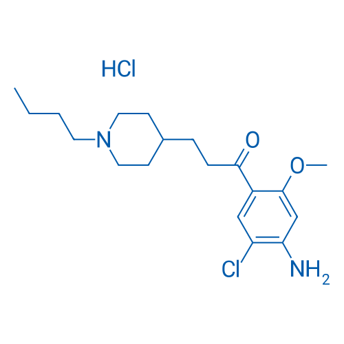 1-(4-Amino-5-chloro-2-methoxyphenyl)-3-(1-butylpiperidin-4-yl)propan-1-one hydrochloride